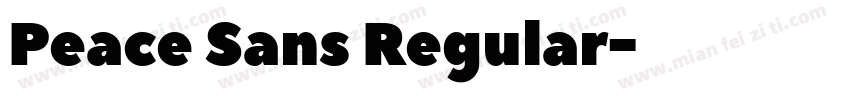 Peace Sans Regular字体转换